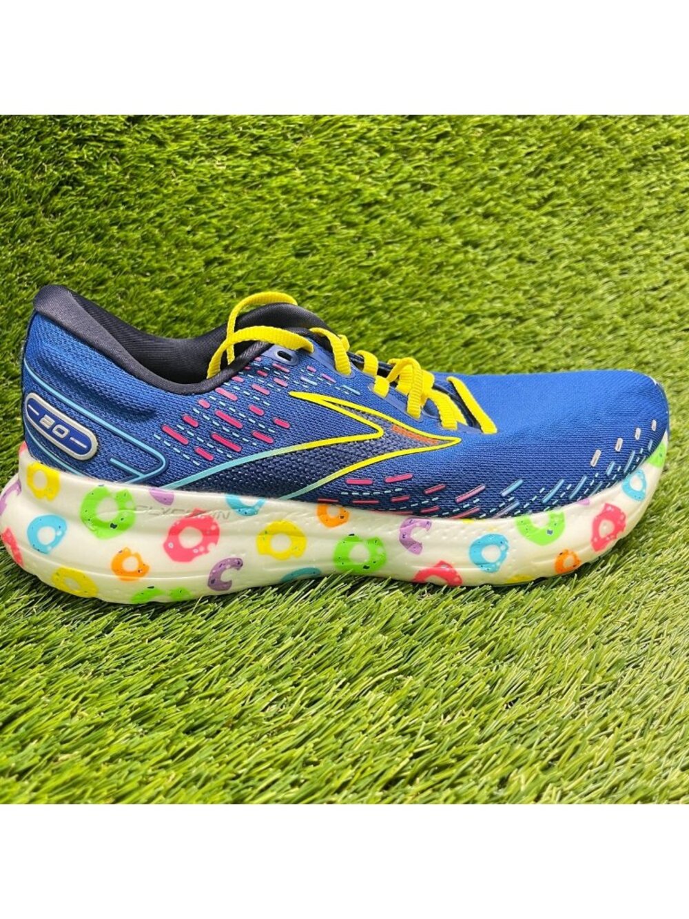 Brooks Glycerin 20 Womens Size 10.5 Blue Pink Athletic Running Shoes Sneakers